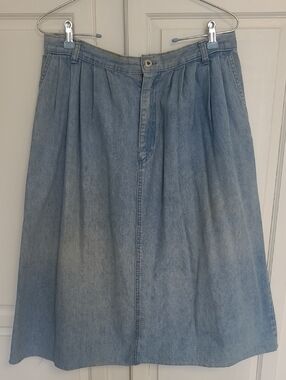 Vintage JCREW OUTFITTERS Denim Pleated Skirt